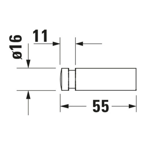 Крючок для ванной Duravit Karree 0099041000 - фото 3