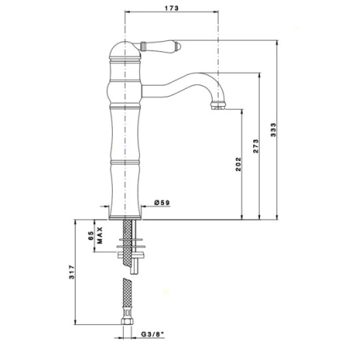 Смеситель для раковины Nicolazzi Classica 3472 - фото 2