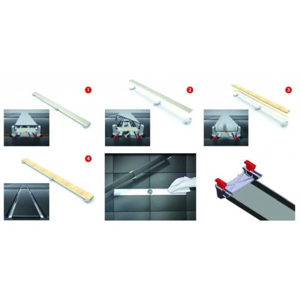 Душевой лоток BERGES C1 Norma 50 см черный матовый, душевой лоток - фото 2