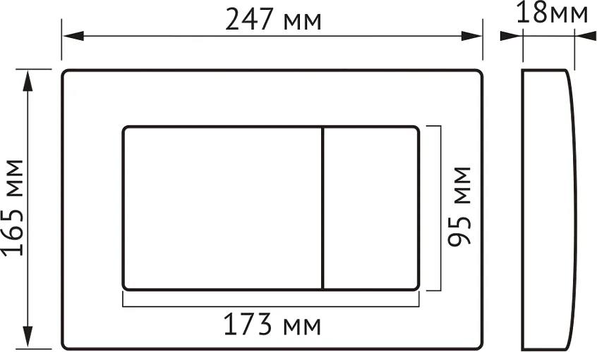 Унитаз с инсталляцией Berges Quattro S Rimless клавиша черная Soft Touch, с инсталляцией index_3 - фото 11