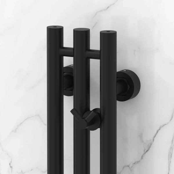 Полотенцесушитель водяной Сунержа Терция PRO 10х120 см черный матовый - фото 4