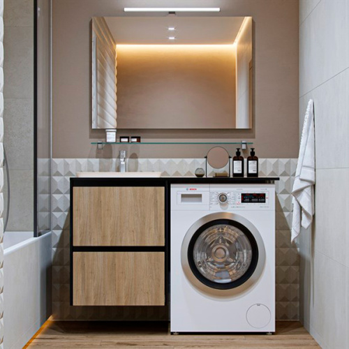 Зеркало с подсветкой Velvex Klaufs 100 см с led светильником - фото 3