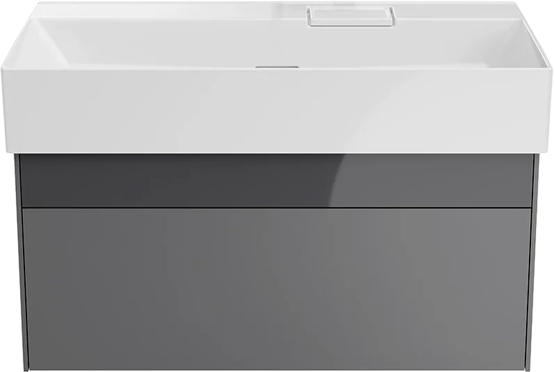 Тумба под раковину подвесная Kerama Marazzi Logica 90 см стальной серый - фото 1