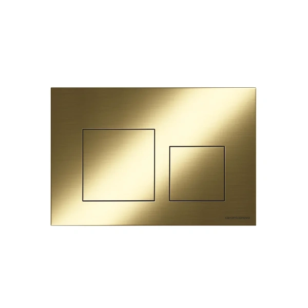 Клавиша смыва Ceramica Nova Balance брашированное золото - фото 1