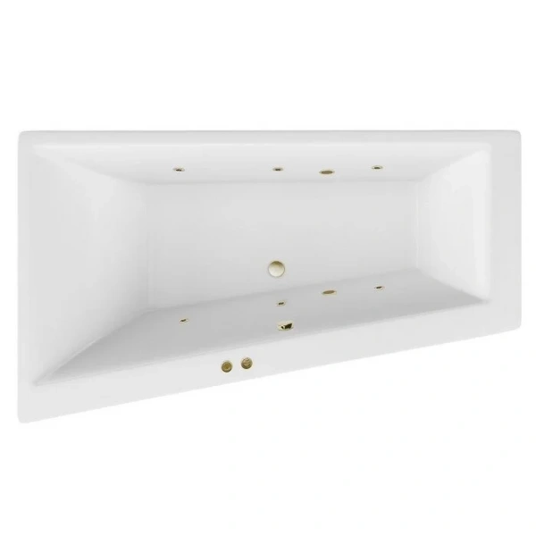 Ванна гидромассажная Excellent Sfera Slim Soft 170 x 100 см, левая, белый/бронза, WAEX.SFL17S.SOFT.BR - фото 2