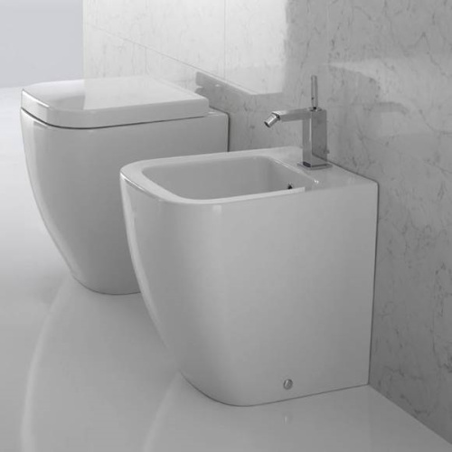 Унитаз напольный, цвет белый матовый, Globo Stone, без бачка, со скрытым бачком - фото 3