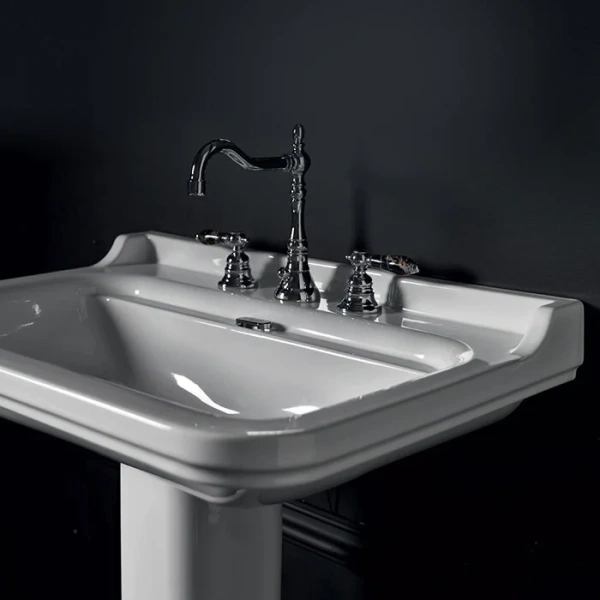 Раковина Kerasan Waldorf 80 см с 3 отверстиями под смеситель, современные, hi-tech - фото 2