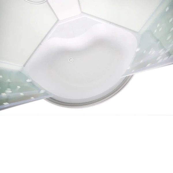 Душевая кабина Deto L 100x100 см угловая, угловые, недорогие, для дачи, с гидромассажем, без крыши, с сиденьем - фото 5