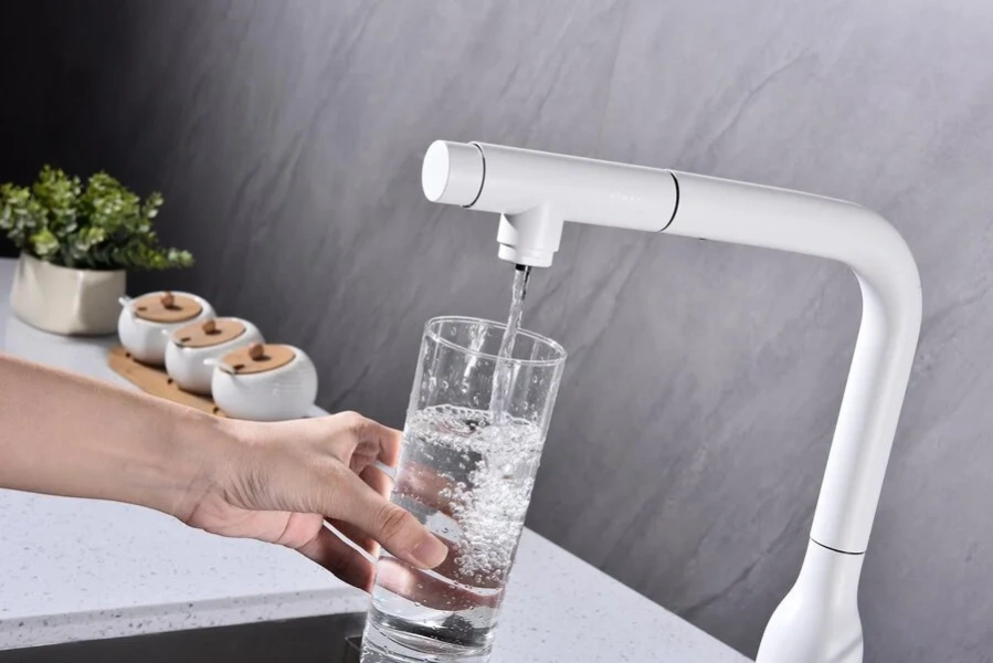 Смеситель для кухни Paulmark Urban белый матовый, с 1 монтажным отверстием - фото 9