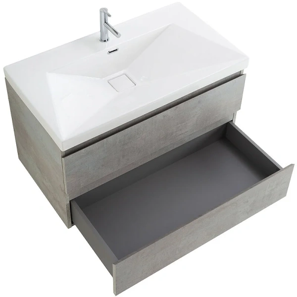 Тумба с раковиной подвесная Cezares MOLVENO-90-2C-SO 90 см с ящиками, 90 см - фото 6