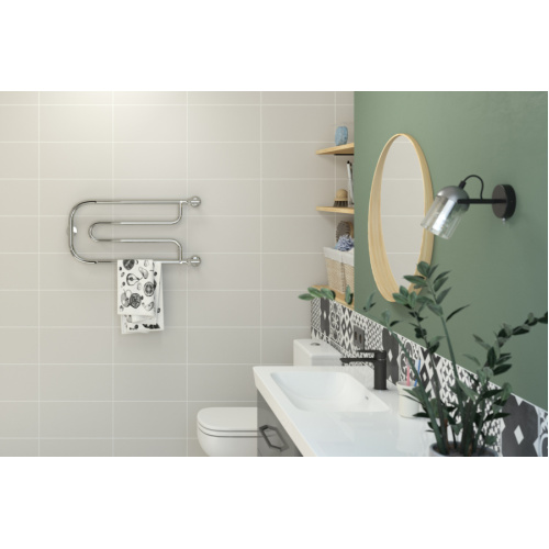 Полотенцесушитель водяной Стилье Дуэт 00015-3265, хром - фото 3