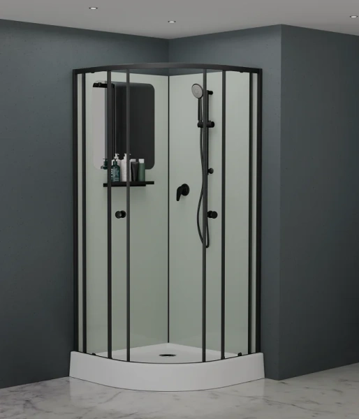 Душевая кабина RGW Andaman AN-208B 80x80 см профиль чёрный - фото 3