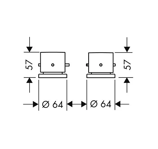 Смеситель на борт ванны термостатический Axor Starck 10480000 - фото 3