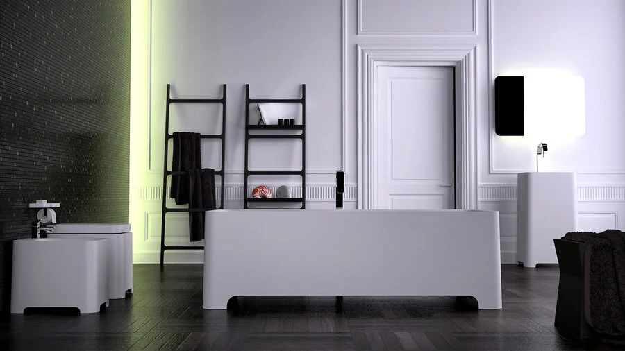 Ванна из искусственного камня Knief Feel 0600-021-01 bi matt 180 х 80 см - фото 2