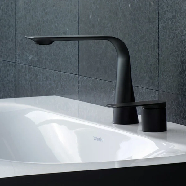 Смеситель для раковины Duravit D.1 черный матовый - фото 2
