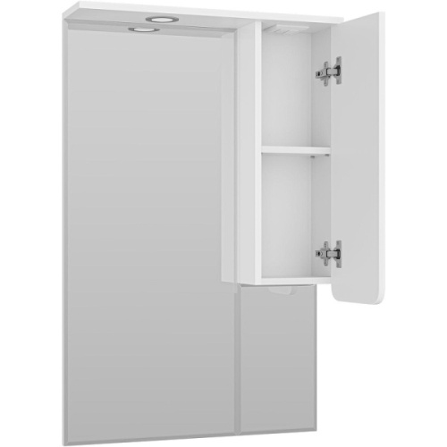 Зеркальный шкаф с подсветкой Misty Чегет 65 см правый, навесные - фото 5