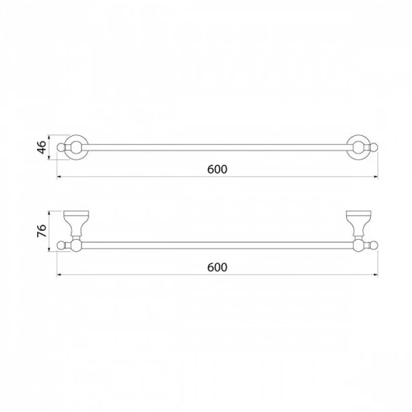 Полотенцедержатель IDDIS Retro одинарный - фото 2