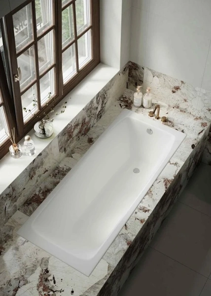 Ванна чугунная Creto Edge, 26-1170, 170 х 70 см, белая - фото 1