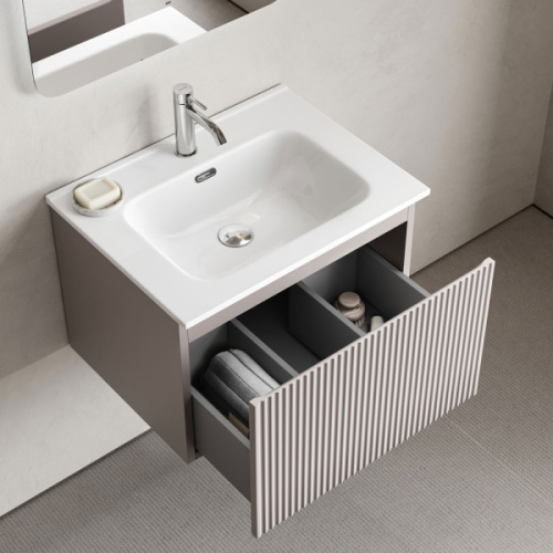 Тумба под раковину подвесная Sancos Snob R 1.0 60 см doha soft - фото 4