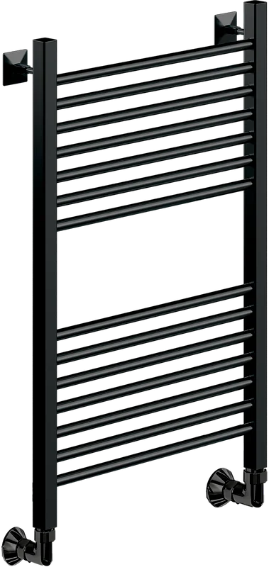 Полотенцесушитель водяной Ника Modern 80x50 см черный матовый - фото 1