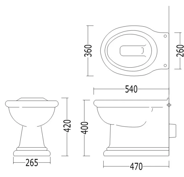 Унитаз напольный Devon&Devon New Etoile  IBWCNETBTW - фото 3