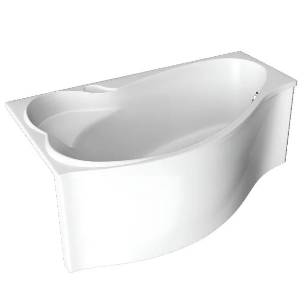 Ванна акриловая 1MarKa Gracia 01гр1695лкс2+/01гр1695пкс2+, 160 x 95 см, левая/правая, цвет белый, в наличии - фото 9