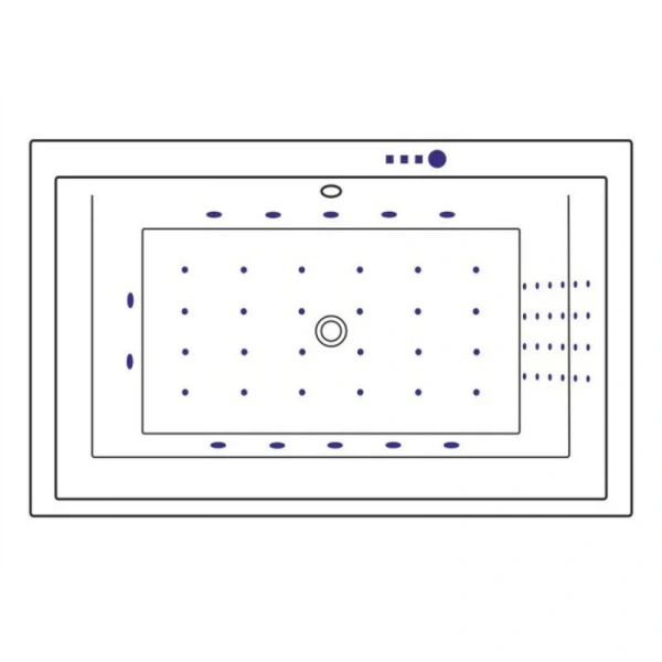 Ванна гидромассажная Excellent Crown Lux Nano 190 x 120 см, цвет белый/золото, WAEX.CRO19.NANO.GL, 190 см - фото 8