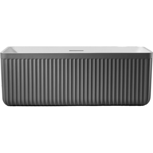Ванна из искусственного камня ALTROBAGNO Cinzia 090110 170x75 см cement grey/white - фото 1