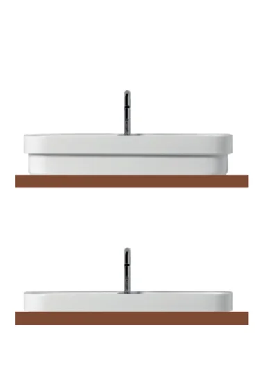 Раковина Kerasan Tribeca 60 см белая, встраиваемые (в столешницу), накладные (на столешницу), пристенные - фото 3