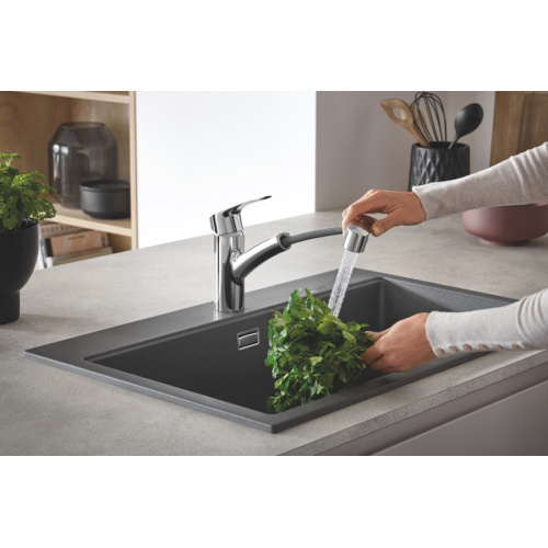 Смеситель для кухни Grohe Eurosmart с вытяжным душем, однорычажные, двухрычажные - фото 8