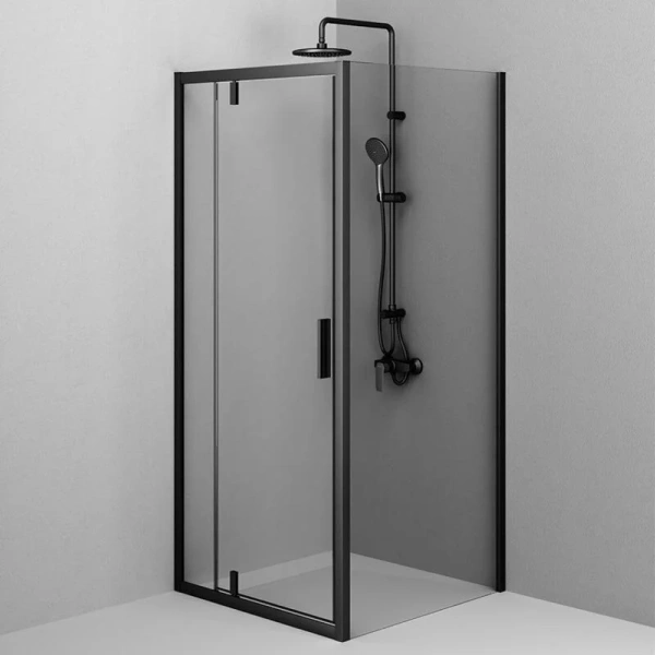 Душевой уголок Am.Pm Gem 90x90 см профиль черный - фото 4