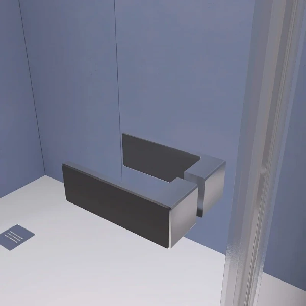 Душевой уголок RGW Stilvoll SV-040 100x80 см профиль хром, стекло матовое, стеклянные, угловые, без поддона - фото 6