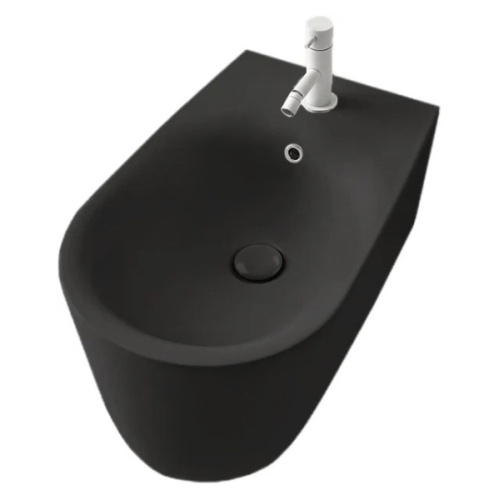 Биде подвесное Kerasan Nolita черное матовое - фото 1
