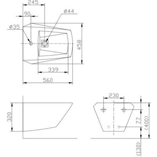 Биде подвесное TOTO JEWELHEX BT682V1#XW - фото 3