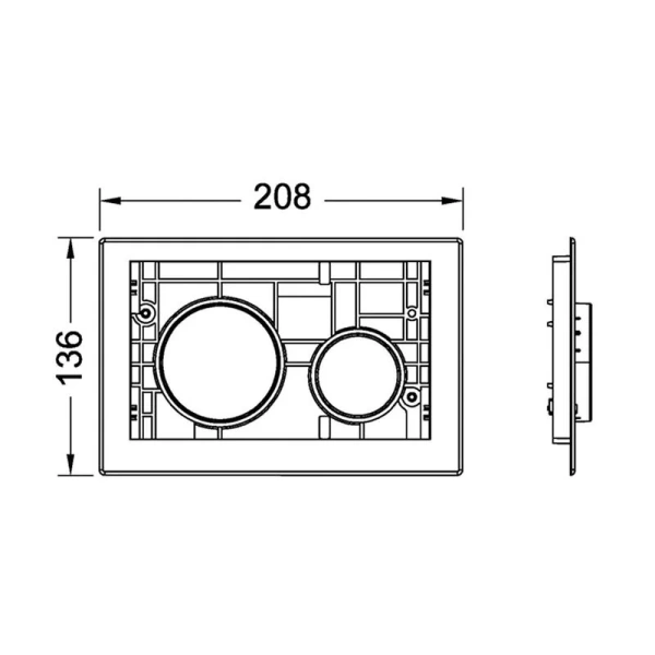 Клавиша смыва Tece TECEloop черная, в наличии - фото 2