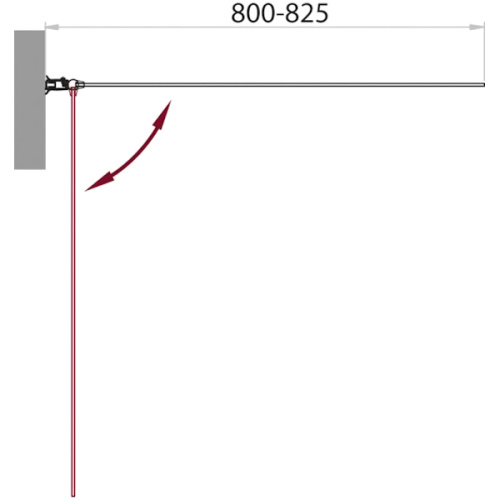 Шторка для ванны BelBagno Sela 80х140 см левая стекло рифленое - фото 4