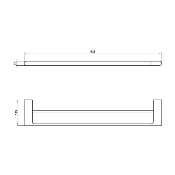 Полотенцедержатель Timo Luiro золото матовое - фото 2