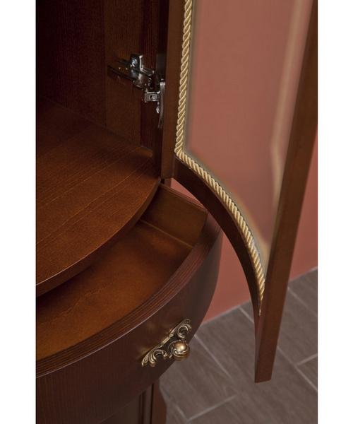 Шкаф-пенал, петли справа, стекло матовое, La Beaute Nora CNO.Dx.O index_4 - фото 9