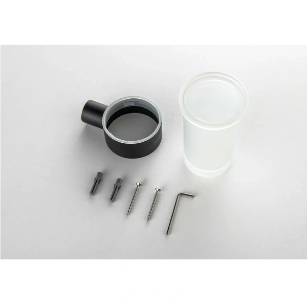 Стакан для ванной Акватек Лира черный матовый - фото 3