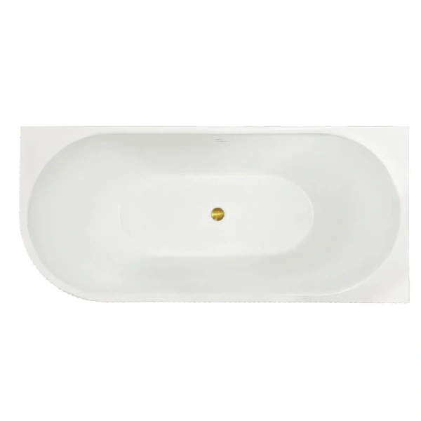 Ванна акриловая Royal Bath Nero RB710300L-GD/RB710300R-GD, 150 x 75 см, левая/правая, цвет белый - фото 4
