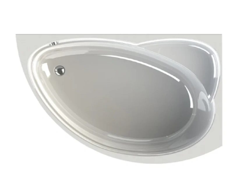 Акриловая ванна Радомир Модерна 2-89-2-1-1-214/2-89-2-2-1-214, 160 x 100 см, L/R, фронтальный экран, каркас, сифон, слив-перелив автомат в комплекте, белая - фото 2
