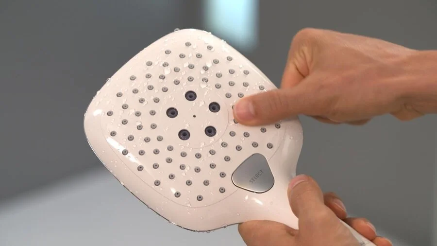 Лейка для душа Hansgrohe Raindance Select E белый/хром, современные, hi-tech - фото 4