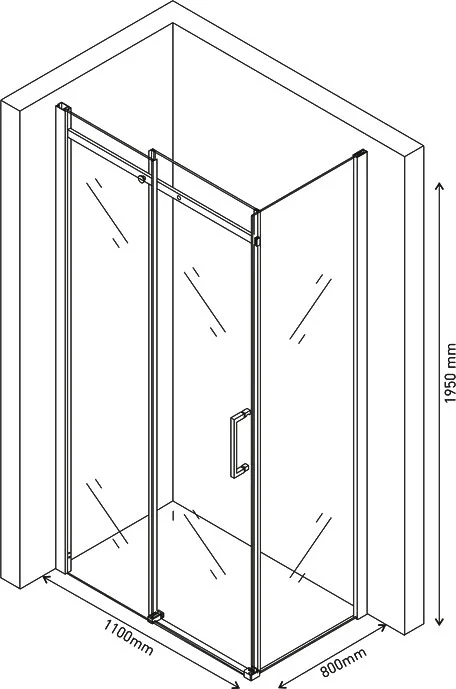 Душевой уголок BERGES Melita 110x80 см стекло прозрачное - фото 3