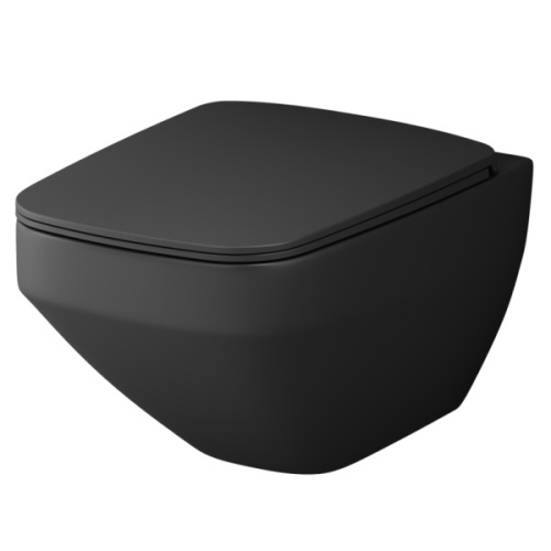Унитаз подвесной Am.Pm Inspire 2.0 с сиденьем микролифт черный - фото 1