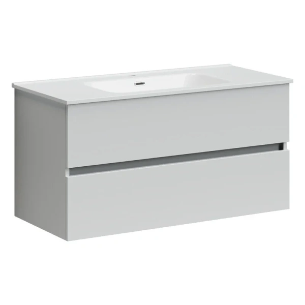 Тумба с раковиной подвесная Sancos Urban UR100W 100 см с ящиками