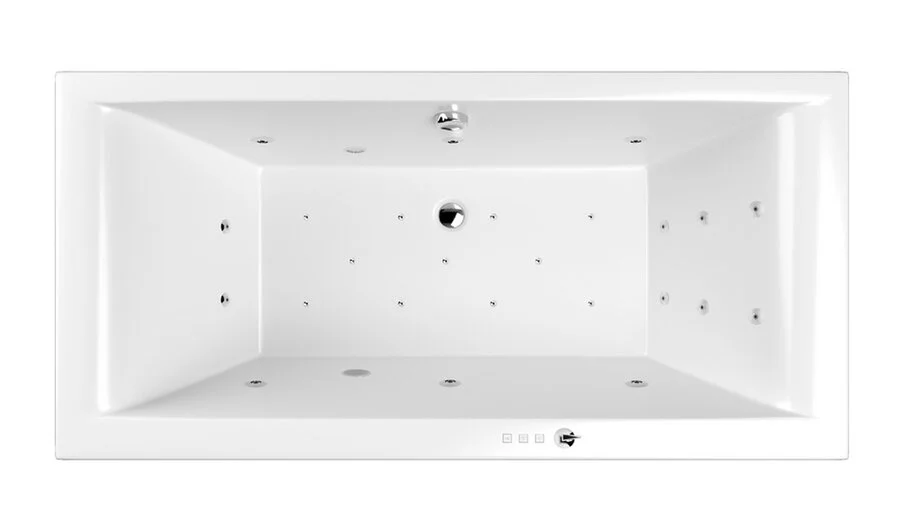 Ванна гидромассажная Whitecross Savia Duo Ultra, 170 х 80 см, увеличенная толщина акрила, усиленная армировка, белый/хром, 0103.170080.100.ULTRA.CR - фото 1