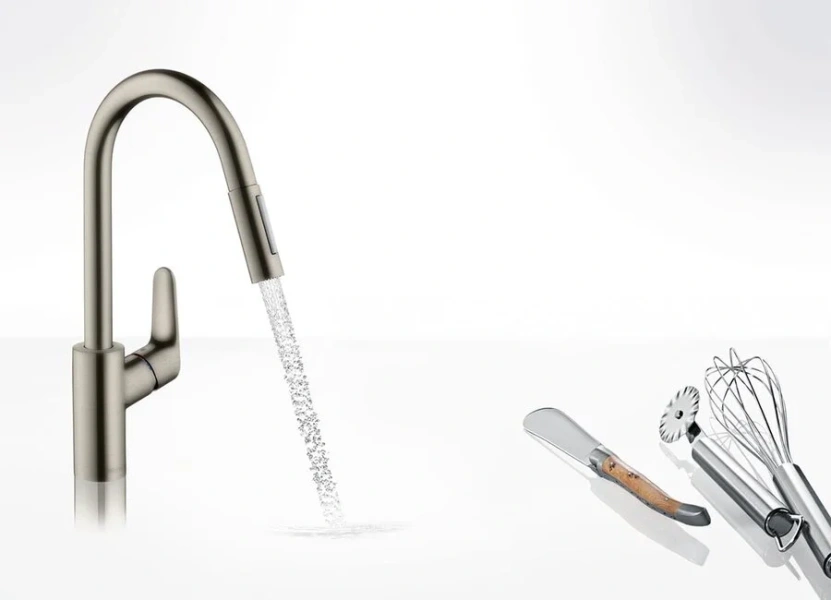 Смеситель для кухни Hansgrohe Focus сталь - фото 3