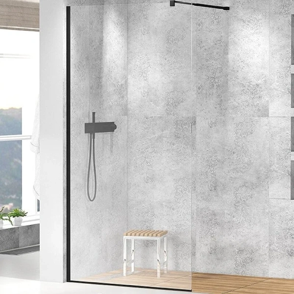 Душевая перегородка Cezares Liberta 70 см профиль черный - фото 3