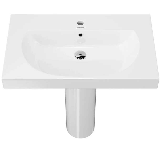 Раковина Kerama Marazzi Buongiorno 80 см с крепежом, прямоугольной формы - фото 5