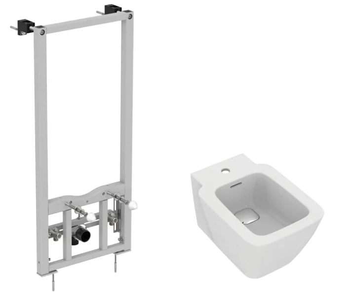 Биде с инсталляцией Ideal Standard Prosys Strada II с отверстием перелива - фото 1